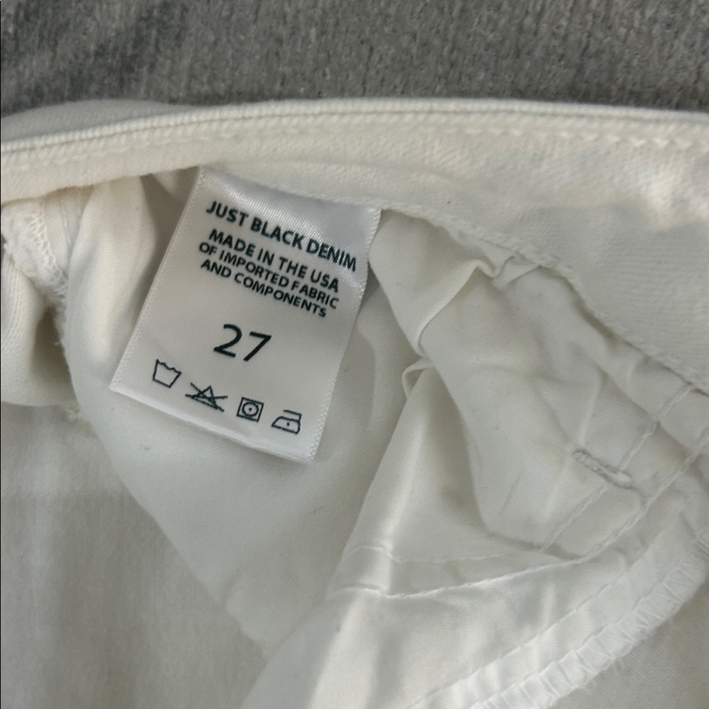 Just Black Women's Cream Flare Jeans - Picture 3 of 3